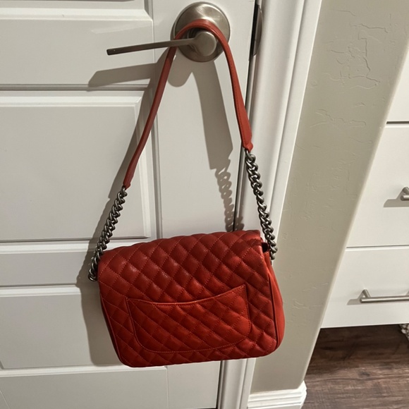 Chanel handbag dark red w silver hardware brand new - Picture 2 of 3